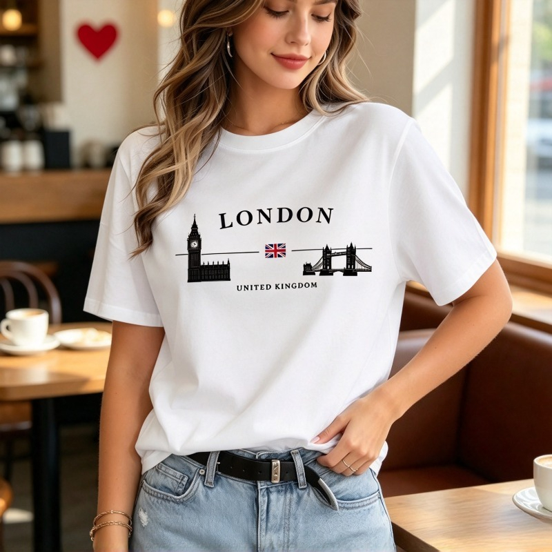 Street Fashion London - Women London City Graphic T-Shirt Big