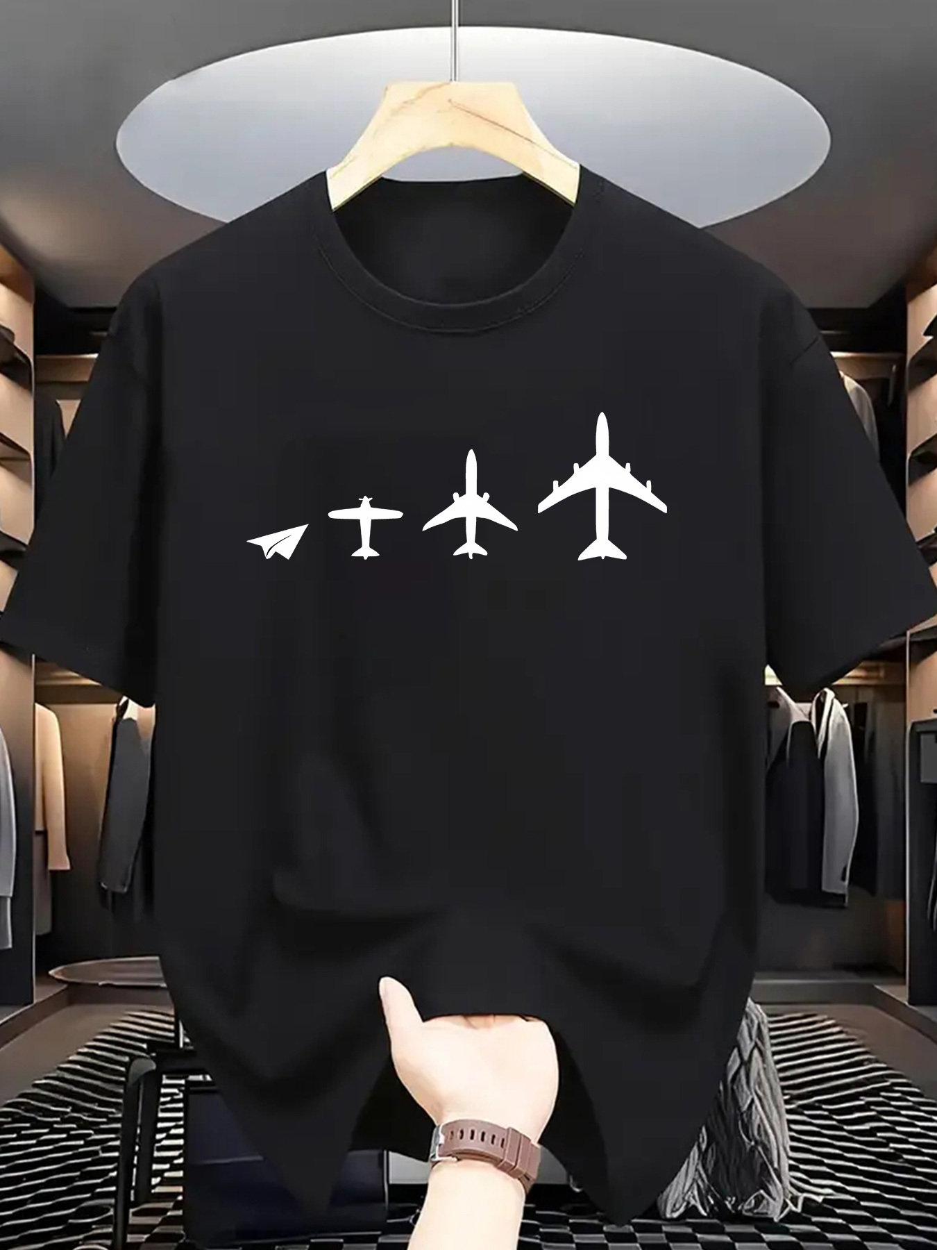 Plane Evolution Print Men Shor - огляд і ціна Street Fashion Evolution