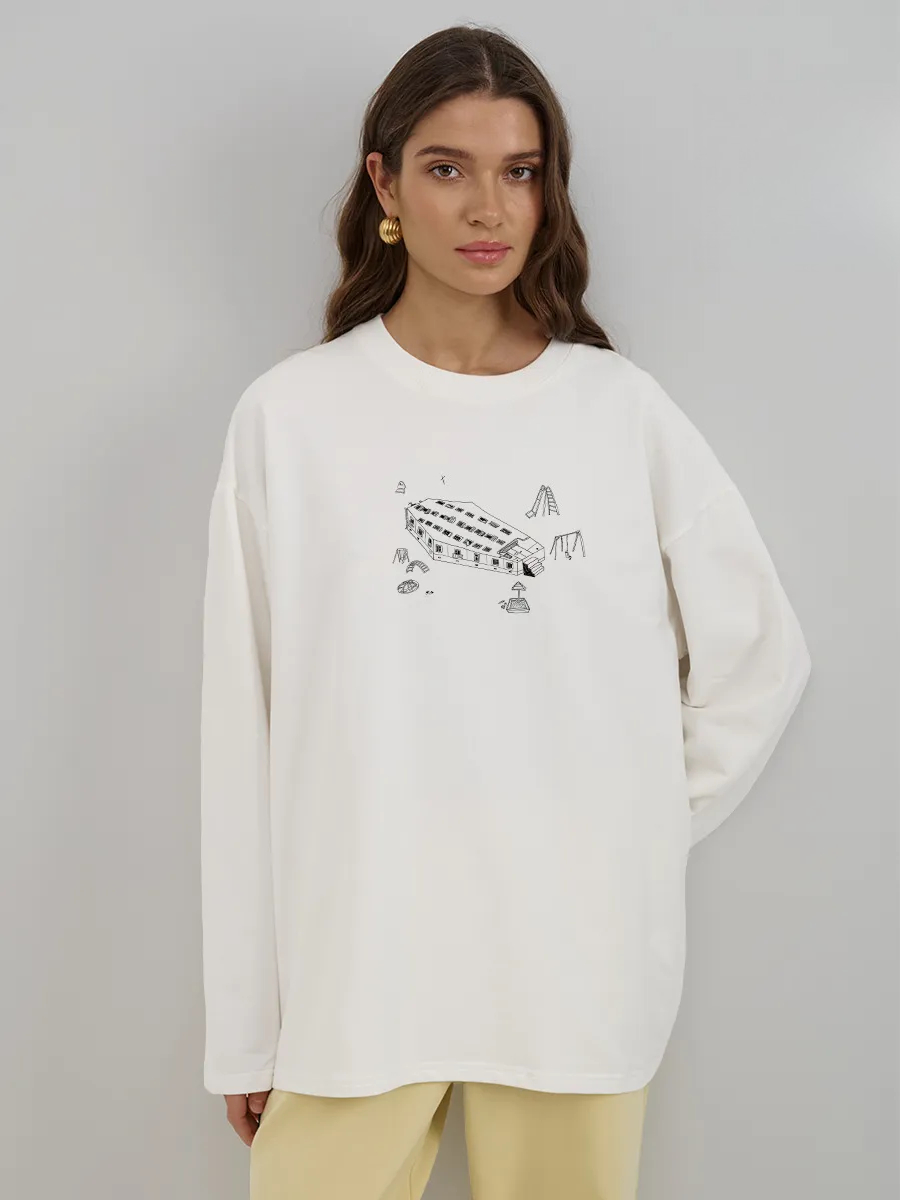 Autumn 100% Cotton Women Long  - огляд і ціна Longline Tee Oversized