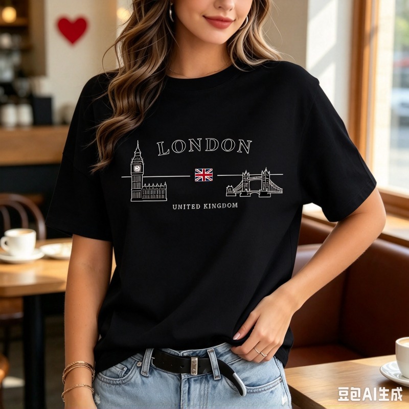 Women London City Graphic T-Sh - огляд і ціна Street Fashion London