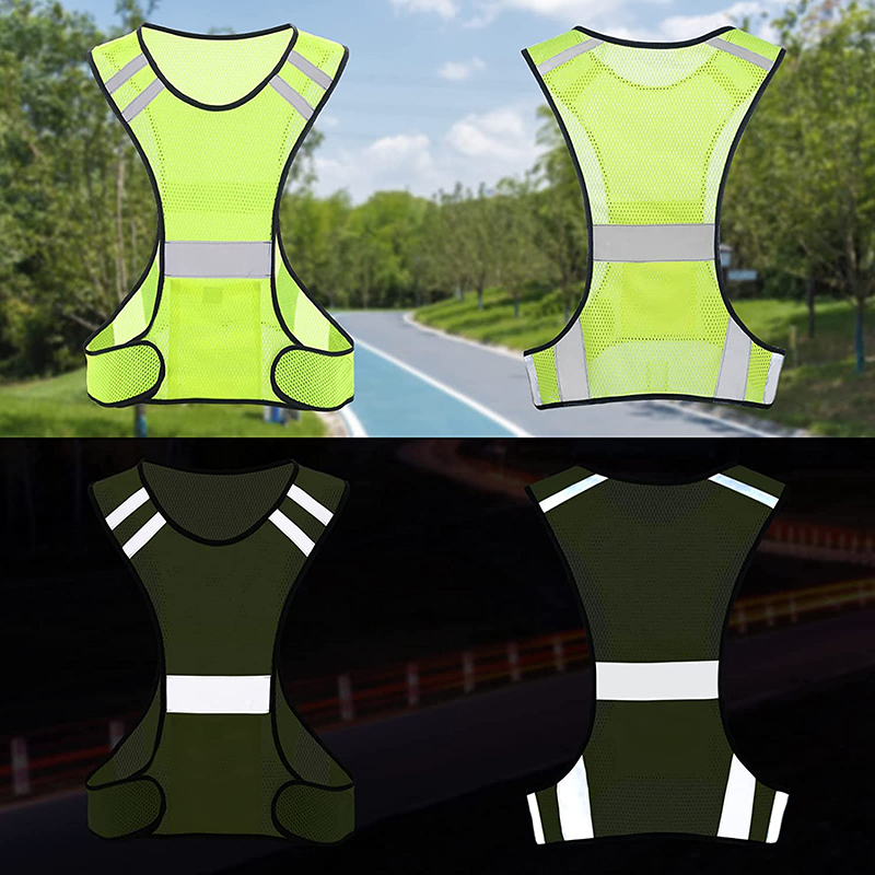 Visibility Fluorescent Mesh Re - огляд і ціна Reflective Jacket Running
