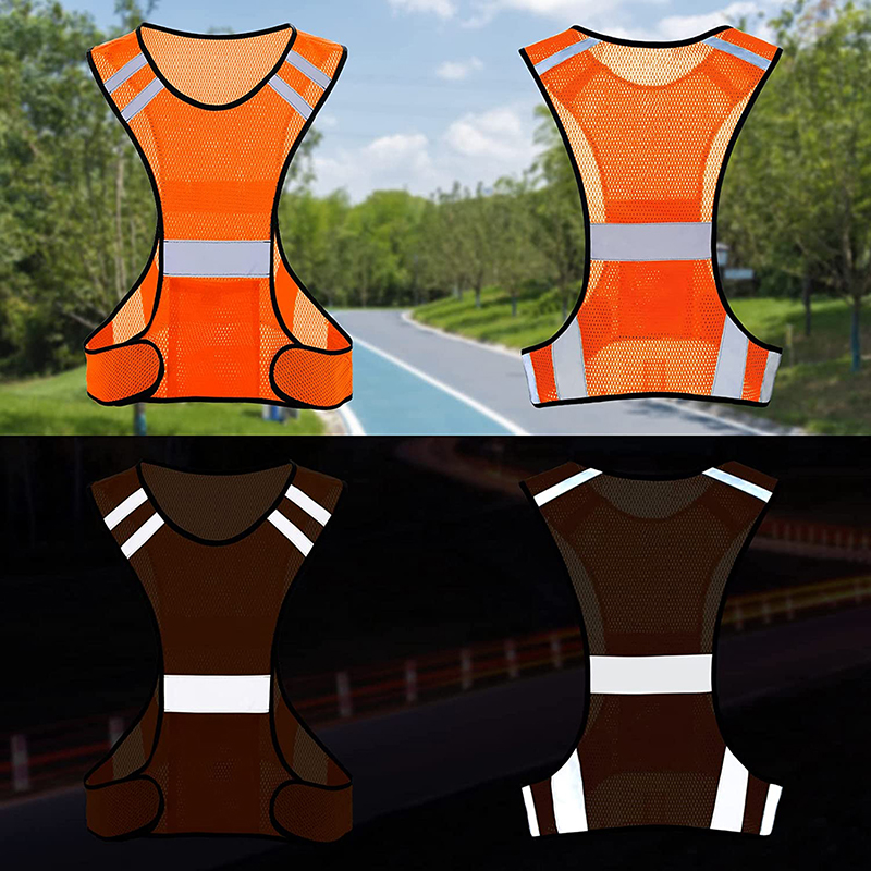 Visibility Fluorescent Mesh Re - огляд і ціна Reflective Jacket Running