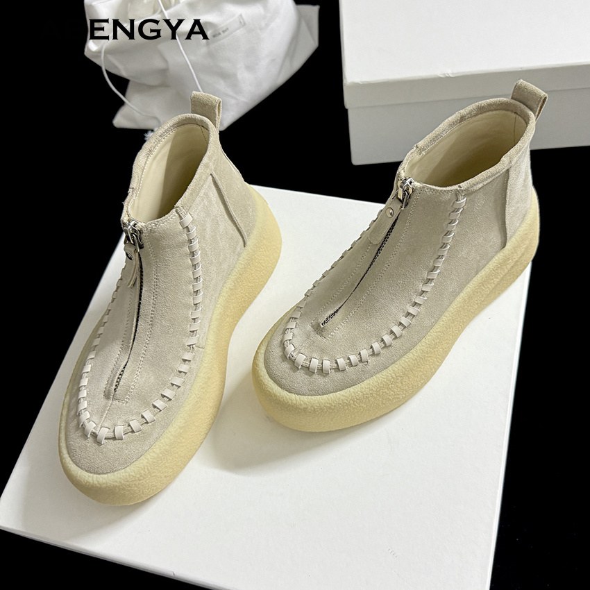2025 Winter Suede Leather Plat - огляд і ціна Street Fashion Kids