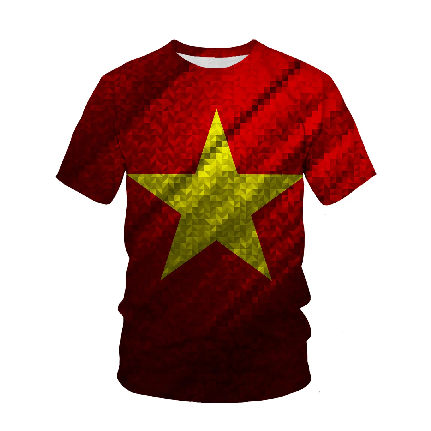 Vietnam Flag Pattern 3d Printe - огляд і ціна Street Fashion Vietnam