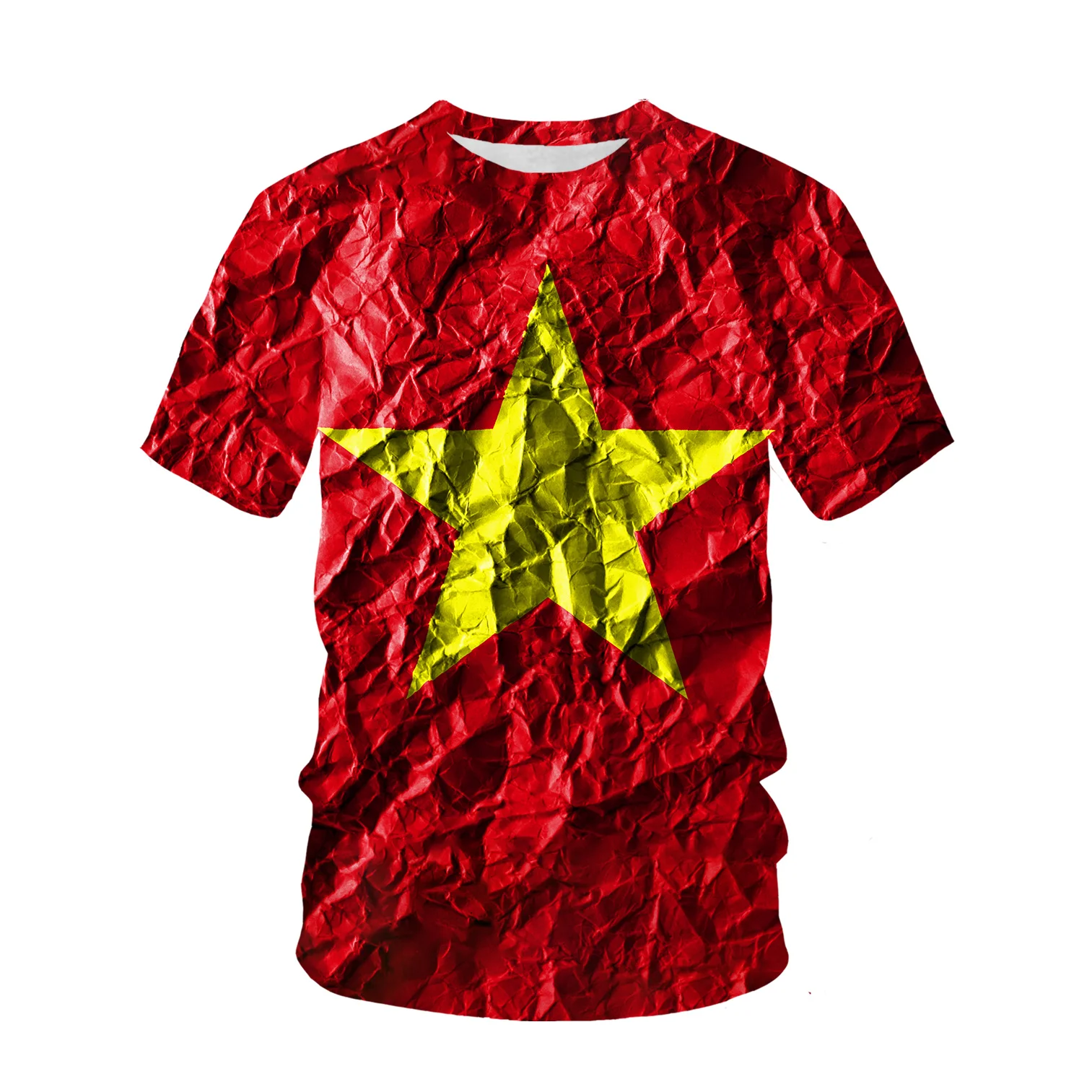 Vietnam Flag Pattern 3d Printe - огляд і ціна Street Fashion Vietnam