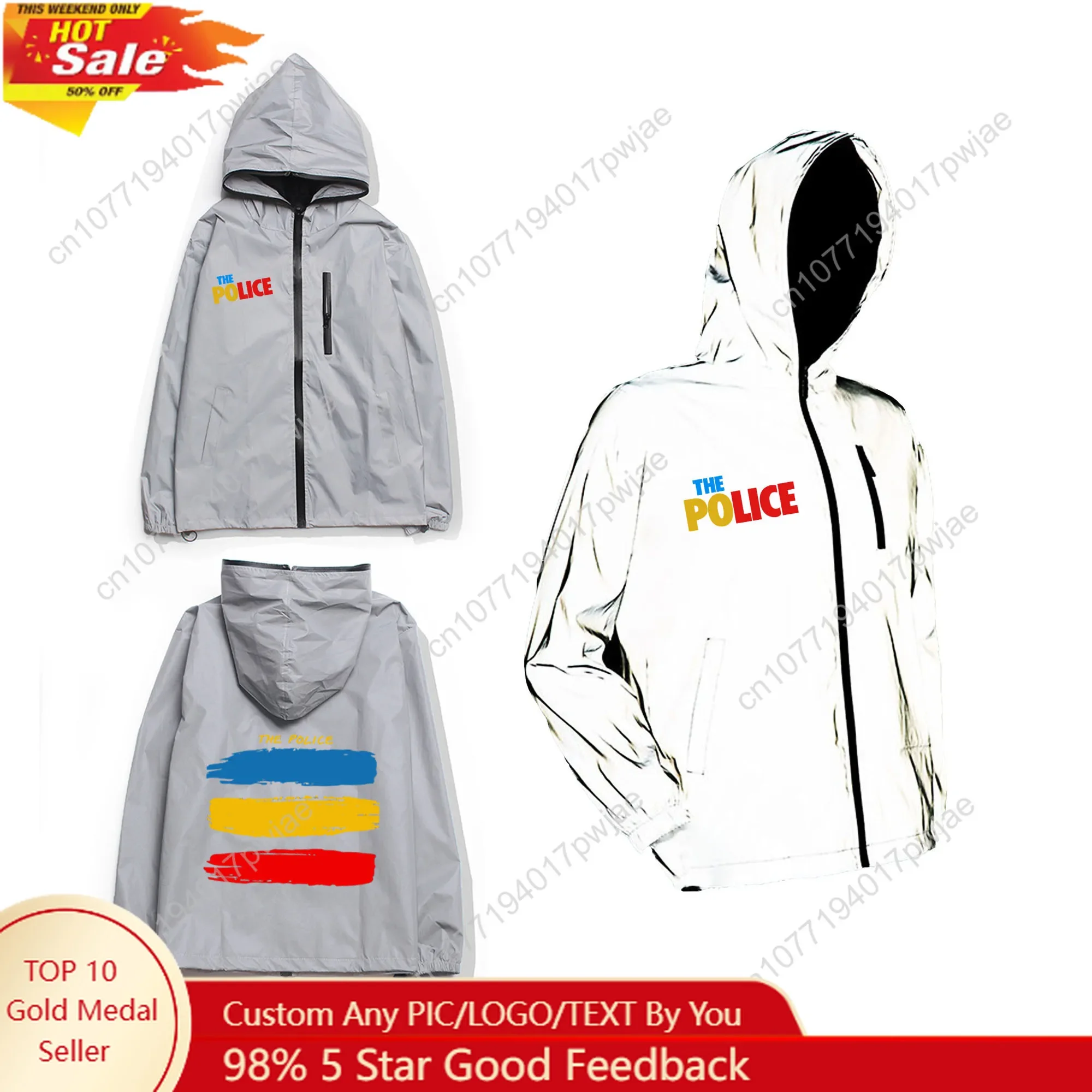 The Police Rock Band Reflectiv - огляд і ціна Reflective Jacket Running
